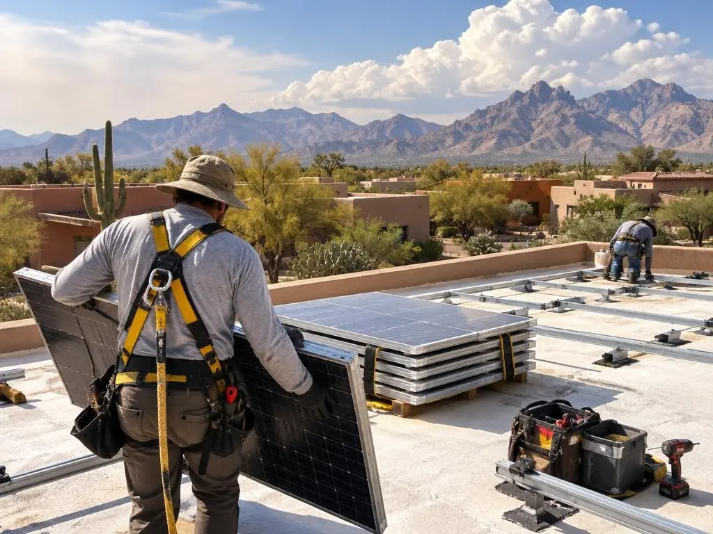 Solar Panel Removal & Reinstall in Tucson, AZ